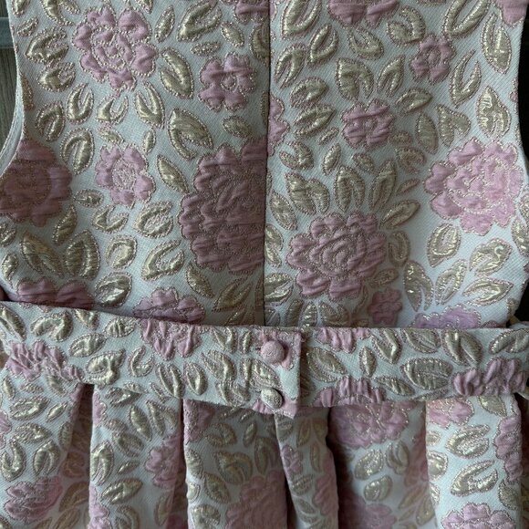 Rachel Riley Holiday Party Dress. Brocade. Size 3 - Picture 4 of 4